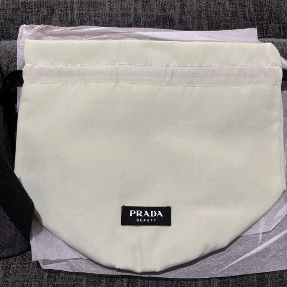 Prada Beauty Pouch Drawstring Light Green Dust Bag . - Picture 10 of 13
